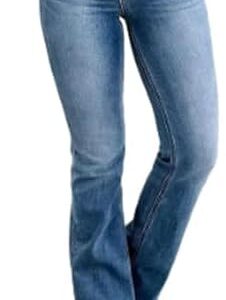 Oprah's Favorite Things - Wide Leg Jeans High Waisted Stretchy Straight Leg Jeans Buttoned Loose Denim Pants
