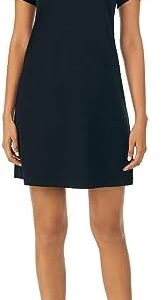 Nautica Womens Sleep Shirt Dress - Lightweight, Breathable Pajama Top - Cotton Knit Jersey V-Neck Sleepwear and Loungewear