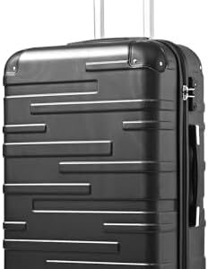 Coolife Luggage Suitcase Carry-on Hardside Travel Luggage TSA Lock Spinner Telescopic Handle