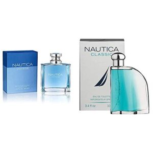 Nautica Voyage By Nautica For Men. Eau De Toilette Spray 3.4 Fl Oz and Nautica Classic for Men by Nautica 3.4 oz 100ml EDT Spray