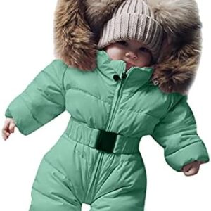 Outerwear Romper Coat Warm Infant Baby Jacket Snowsuit Girls Hooded Jumpsuit Girls Snow for Kids