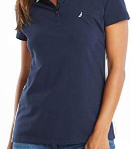 Nautica Women's Stretch Cotton Polo Shirt