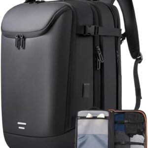 Travel Carry on Backpack 50L Expandable Flight Approved Backpacks 17.3 inch Laptop and USB Charging Port bags Water Resistant Business Back Pack for Women & Men