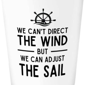 Sailor Shot Glass 1.5oz - We Can Adjust The Sail - Sailor Boating Gift Captain Navigation Marine Shipmate Deckhand Nautikal Oceanic Seafarer Naval