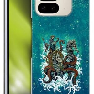 Head Case Designs Officially Licensed David Lozeau Neptune Nautical Skeleton Grunge Hard Back Case Compatible with Google Pixel 9 Pro Fold