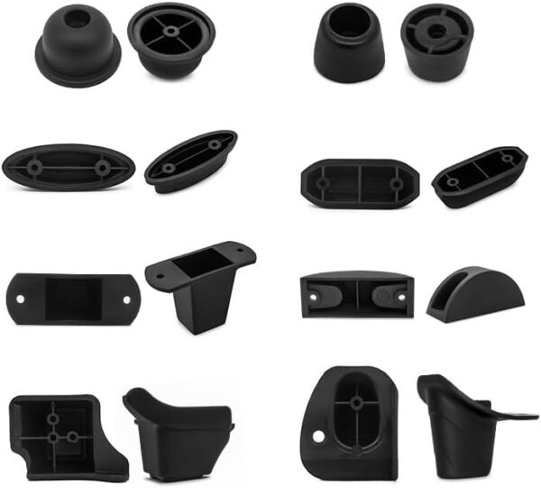 2Pcs Replacement Plastic Stud Luggage Feet Pads Baggage Replacement Stud Foot Black Feet Pads for Luggage Bags Suitcase Stand Feet for All Suitcase Luggage and Travel Gear Accessories - Image 4
