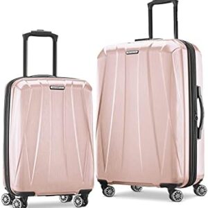 Samsonite Centric 2 Hardside Expandable Luggage with Spinner Wheels, Blossom Pink, 2-Piece Set (20/24)