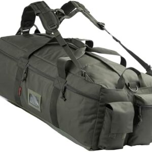 Large Military Duffle Bag Tactical Gear Load Out Bag Deployment Cargo Bag Travel Sports Equipment Duffel Luggage Bag with Backpack Straps 90L