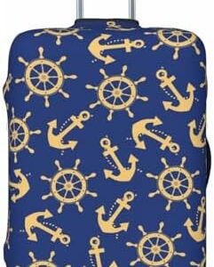 Luggage Cover Protector Suitcase Cover - Anchors and Nautical Soft Fashion Uitcase Cover for Luggage