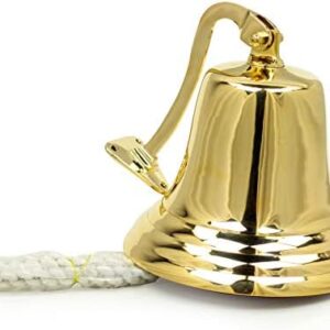 8" Nautical Brass Maritime Ship Bell