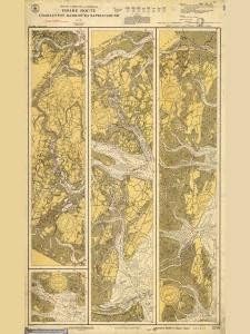 Historical Nautical Chart 3256-11-1929: SC, Inside Route Charelston Harborto Sapelo Sound Year 1929