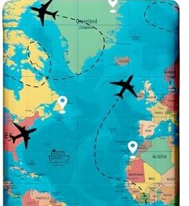 Travel Luggage Cover Suitcase Protector Fits 18-32 Inch Luggage Wheel Covers Patterned Travel Related Items Flower Luggage Protector Elastic Luggage Anti-scratch Suitcase Cover L