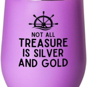 Sailor Pink Edition Wine Tumbler 12oz - Treyasure - Sailor Boating Gift Captain Navigation Marine Shipmate Deckhand Nautikal Oceanic Seafarer Naval