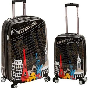 Rockland Departure Hardside Spinner Wheel Luggage, 2-Piece Set (20/28)