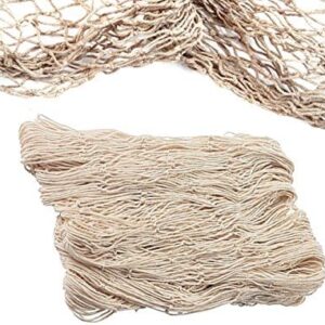 Natural Fish Net Party Decorations for Pirate Party, Hawaiian Party, Nautical Themed Cotton Fishnet Party Accessory by Big Mo’s Toys