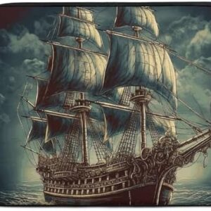 15inch Laptop Sleeve Bag Nautical Vintage Sailing Pirate Ship Laptop Bag Shockproof Computer Carrying Cover Slim Briefcase Handbag