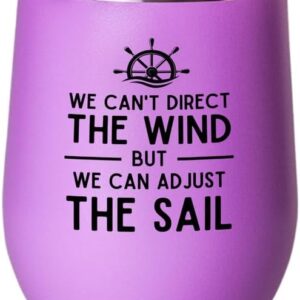 Sailor Pink Edition Wine Tumbler 12oz - We Can Adjust The Sail - Sailor Boating Gift Captain Navigation Marine Shipmate Deckhand Nautikal Oceanic Seafarer Naval