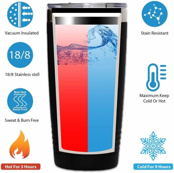 Sailor Black Edition Ringneck Tumbler 20oz - Let The Sea - Sailor Boating Gift Captain Navigation Marine Shipmate Deckhand Nautikal Oceanic Seafarer Naval - Image 2