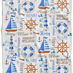 Personalized Nautical Baby Blanket, Ocean Life Baby Blanket, Baby Blanket Ocean, Baby Blanket Ocean Theme, Baby Blanket with Name, Monogrammed Baby Blanket, Baby Swaddle Blanket Boy
