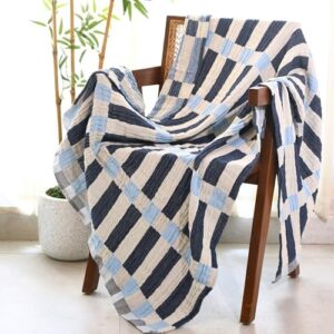 Folkulture Christmas Throw Blanket for Couch 50" x 60", 100% Recycled Cotton Couch Blanket and Throws for Chair, Fall Throws Blankets for Bed or Bed Throws for Sofa, Lightweight Throws